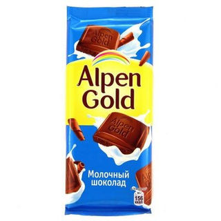 Шоколад Альпен Голд молочный 85г